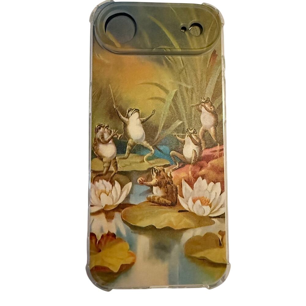 Frog Musicians Concert Case for Iphone 17 Air 6.5" Cute Soft Clear Bumper New